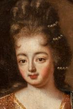 École FRANÇAISE vers 1690.Portraits de dames de la Cour.Deux toiles...