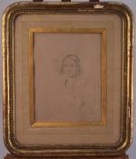 Jean-Auguste-Dominique INGRES, d'après
Portrait de Madame Vve Edmond du Vivier.
Lithographie marquée...
