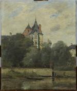 Paul-Désiré TROUILLEBERT (Paris, 1829 - 1900)Le château de Romorantin, actuelle...