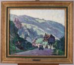 Adrien SEGERS (1876-1950)Saint Adrien, paysage.Toile signée en bas à gauche....