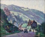 Adrien SEGERS (1876-1950)Saint Adrien, paysage.Toile signée en bas à gauche....