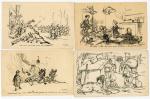 [ILLUSTRATEUR] 33 cartes postales illustrées par Francisque POULBOT, dont 14...