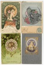 [ART NOUVEAU] 49 cartes postales illustrées dans le goût de...