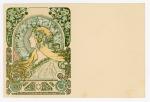 [ILLUSTRATEUR] 2 cartes postales artistiques illustrées par Alfons MUCHA, 2ème...