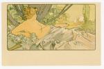 [ILLUSTRATEUR] 2 cartes postales artistiques illustrées par Alfons MUCHA, 3ème...