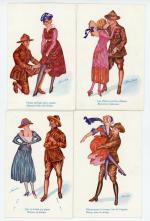 [ILLUSTRATEUR] 110 cartes postales illustrées par Xavier SAGER, en majorité...