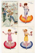[ILLUSTRATEUR] 110 cartes postales illustrées par Xavier SAGER, en majorité...