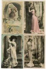 [ARTISTES] env. 255 cartes postales anciennes et cpsm, artistes féminines...