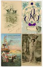 [FANTAISIES] Env. 1900 cartes postales anciennes, cpsm et différents supports,...