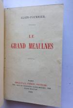 ALAIN-FOURNIER (Henri Alban FOURNIER, dit). Le Grand Meaulnes. Paris, Emile-Paul...