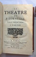 CORNEILLE, Pierre. Le Théâtre de Pierre Corneille. Reveu et corrigé...