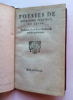 D' AVOST, Hierosme Poesies de Hierosme d'Avost de Laval en...
