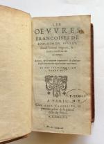 DU BELLAY, Joachim. Les Oeuvres françoises de Joachim du Bellay....