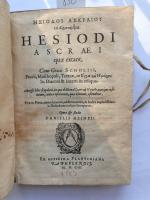 HESIODE. Quae extant.(Anvers), ex Officina Plantiniana, 1603.(A la suite)D. Heinsi...