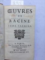 RACINE, Jean.  Oeuvres de Racine. Paris, Claude arbin, 1697.2...