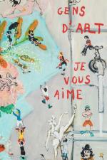 Jean-Pierre LAGRUE (né à Paris en 1939)"Hommage aux artistes". Toile...