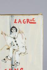 Jean-Pierre LAGRUE (né à Paris en 1939)"Hommage aux artistes". Toile...