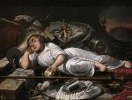 Figure 8 École Lorraine du 1er quart du XVIIe siècle, L’enfant Jésus endormi sur la croix, 1563-1619, toile, Haut. 91, Larg. 200 cm. New York, french & Company.