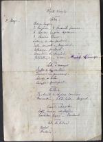 t. 22 : Liste des objets réservés par René et Élisabeth Benjamin, 1921,<br />
Fonds familial privé.