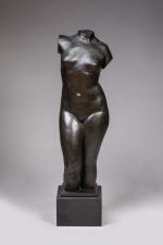 Alfred-Auguste JANNIOT (Paris, 1889 - Neuilly-sur-Seine, 1969)
Torse de Cécile

Bronze patine...