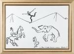 Alexander CALDER (Lawnton, 1898 - New-York, 1976)Le Cirque, 1968 Encre...