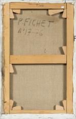 Pierre FICHET (Paris, 1927 - 2007)"N°17-76", 1976Toile signée en bas...