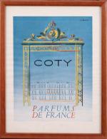 COTY - (années 1950)

Deux publicités anciennes illustrées polychromes encadrées provenant...