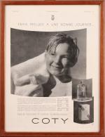 COTY - (années 1930)

Deux publicités anciennes encadrées provenant de magazine...