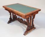 Gabriel VIARDOT (Paris, 1830 - 1906)TABLE de BIBLIOTHÈQUE en bois...