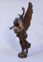 Antonin MERCIÉ (Toulouse, 1845 - Paris, 1916) 
"Gloria Victis"

Bronze à...