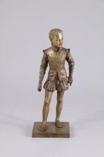 D'après François-Joseph BOSIO (1768-1845)Henri IV enfant.Bronze portant une signature sur...