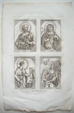 [Imagerie religieuse] AVIGNON, XVIIe, XVIIIe et XIXe siècles.Réunion de 25...