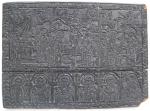 [Xylographie] EGLISE ORTHODOXE SLAVE. Matrice en bois gravé, XVIIIe siècle.Rare...