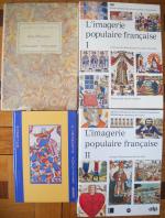 [Imagerie religieuse et populaire] DOCUMENTATION. Imagerie populaire.16 volumes et brochures...
