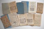 [Bibliothèque bleue] ALMANACHS. 19 ouvrages de colportage et impressions populaires....