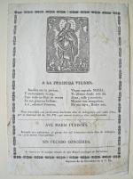 [Imagerie populaire et religieuse] ESPAGNE. ALLELUIAS et GOIGS, XIXe siècle.18...