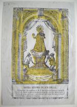 [Imagerie religieuse] ESPAGNE dont Barcelone et Manresa. XIXe siècle.17 épreuves,...