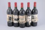 SAINT-JULIEN. Château Lagrange, 1984. 5 bouteilles (N à BG, étiquettes...