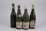 CHASSAGNE-MONTRACHET. Caillerets, Bachelet-Ramonet, l'une millésimé 1959. 4 bouteilles (3 ME...