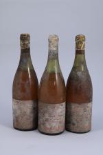 MEURSAULT GOUTTE-D'OR. Roland Thevenin & Fils, année inconnue. 3 bouteilles...
