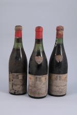 NUITS-SAINT-GEORGES. Vieilles vignes Napoléon, Liger-Belaire & Fils, 1947. 3 bouteilles...