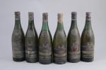 BEAUNE. Barton & Guestier, Chablis, 1959. 6 bouteilles. (ME, étiquettes...