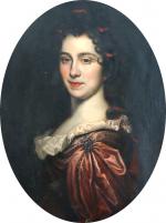 École FRANÇAISE du XVIIe.Portrait de Marie de Morand Courseulles.Huile sur...