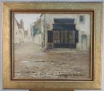 Fernand MAILLAUD (1863-1948)La rue Narette à Issoudun.Toile signée en bas...