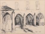 Charles PORTEL (1893-1954)Vendôme, la salle capitulaire du cloître de l'abbaye...