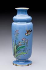 Jehanne GONDOUIN (1851-1942)Vase aux oiseaux siffleurs, 1877en céramique émaillée ...