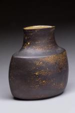 Claire DEBRIL (née en 1927)Vase ovoïde en céramique émaillée marron...