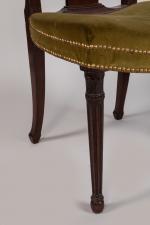 Paire de chaises en acajou estampillées Moreau, d'époque Louis XVI