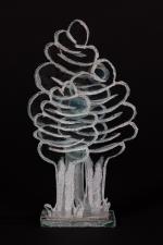 MARCOVILLE
Petite forêt.

Sculpture en verre industriel. 

Haut. 40 cm;