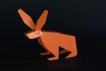 Jean-Claude MOURET
Le lapin orange, 2012.

Sculpture origami en tôle peinte. 

30...